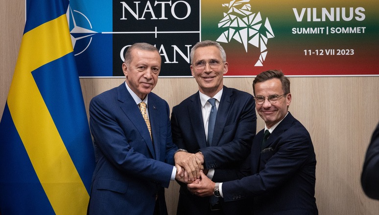Erdogan godkänner Sveriges Natoansökan. Foto: Nato